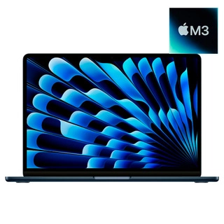 Ноутбук apple macbook air 2024 m3 / 13,6″ / 16gb / ssd 256gb / macos / midnight / mc8k4ru/a / demo