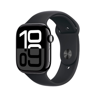 Смарт часы apple watch series 10 gps 46mm jet black al case with black sport band m/l