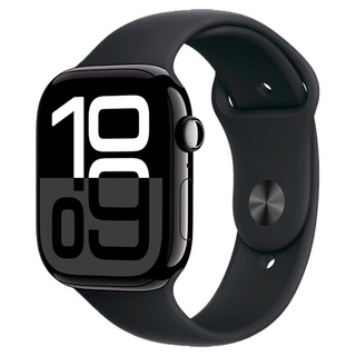 Смарт часы apple watch series 10 gps 42mm jet black al case with black sport band s/m
