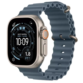 Смарт часы apple watch ultra 3 gps + cel49mmnat titm case with anchor blue ocean band m/l