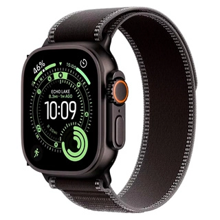 Смарт часы apple watch ultra 3 gps + cel 49mm black tit case with black/charcoal trail loop m/l