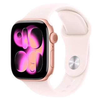 Смарт часы apple watch series 11 gps 42 mm rose gold alum case with light blush sport band s/m