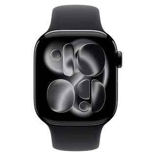 Смарт часы apple watch series 11 gps 46mm jet black aluminium case with black sport band m/l Смарт часы apple watch series 11 gps 46mm jet black aluminium case with black sport band m/l